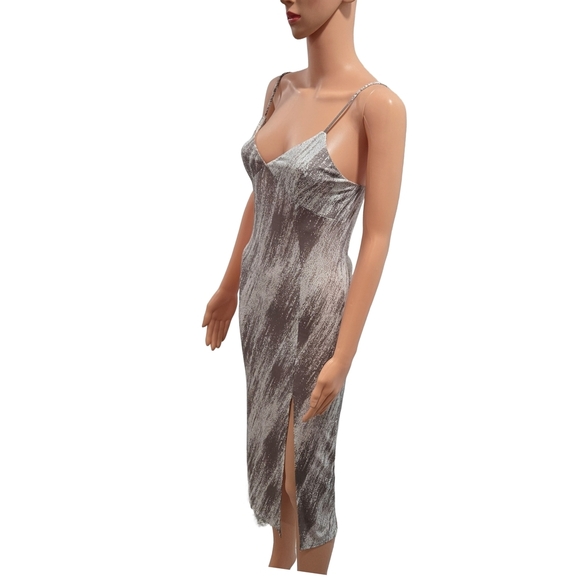 Forever 21 Brown and Cream Chemise with Spaghetti Straps - Picture 4 of 7